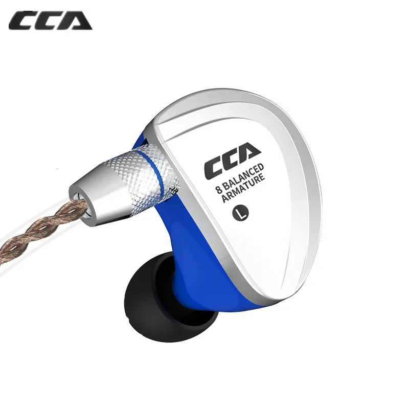 Наушники вкладыши CCA C16 8BA Hi Fi гарнитура съемные наушники с отдельным 2 контактным