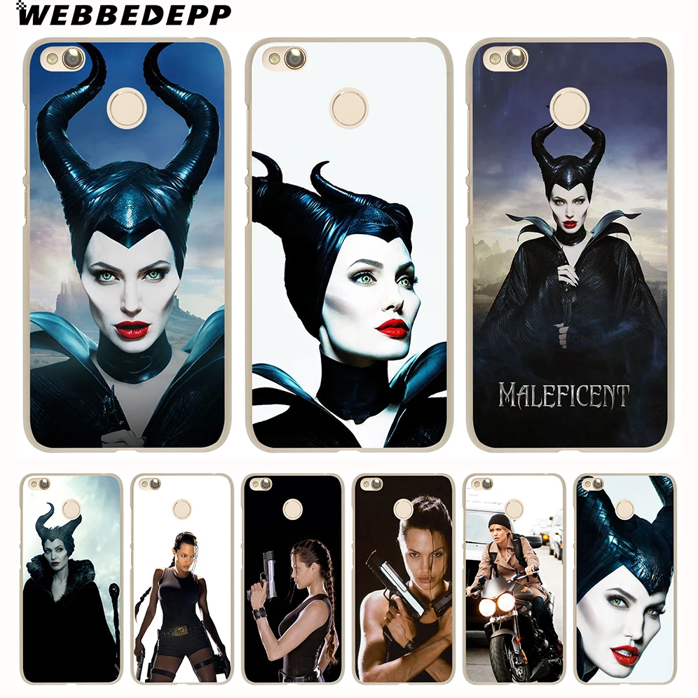 

WEBBEDEPP Angelina Jolie Phone Case for Xiaomi Redmi 4X 4A 5A 5 Plus 6 Pro 6A S2 7 Note 5 6 7 8 Pro 4X Go Cover
