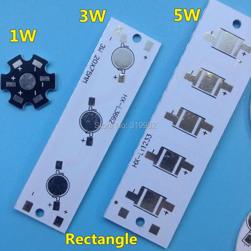 10 шт. светодиодный высокомощный люмен печатная плата панель алюминиевый радиатор основание 1 Вт 3 Вт 5 Вт 7 Вт для светодиодный светильник лампа для выращивания DIY Пустой PCB