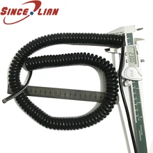 Спиральный кабель медный сердечник Национальный стандартный провод 5 Core 6 core 7core 8core 9core Multicore 0.2mm2 квадратный эластичный сигнальный кабель