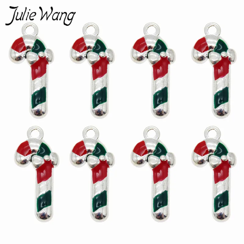 Julie Wang 10 дюймов искусственный сплав капает рождественские палочки костяшки для