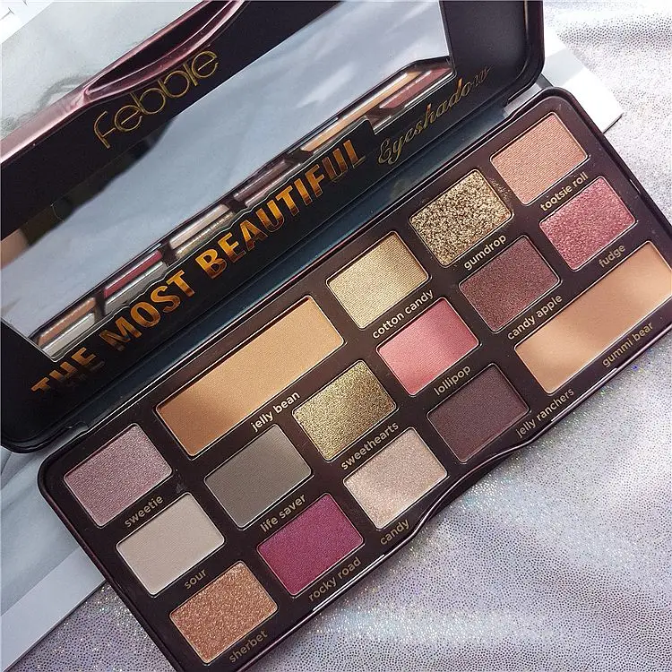 16 Colors Chocolate Eyeshadow Palette Glitter Shimmer Matte Pigment