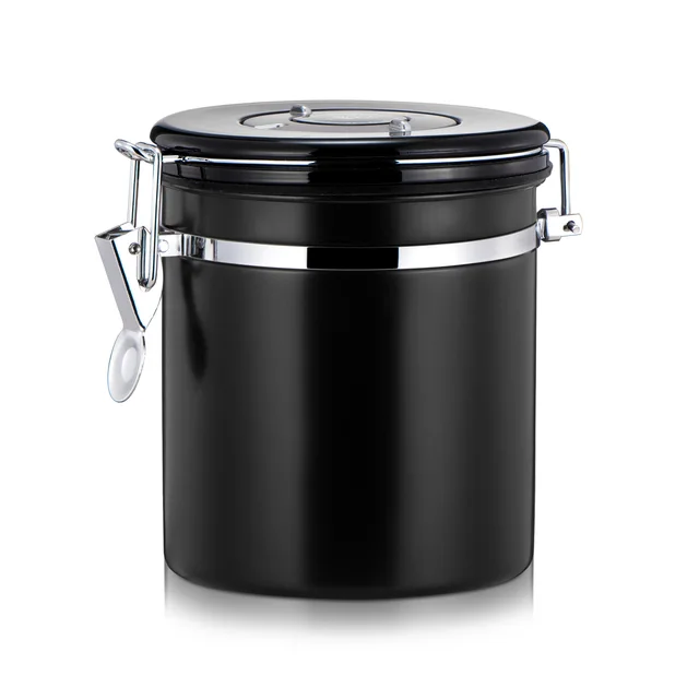 Airtight Coffee Canister Vacuum Sealed Container with Cantilever Lid