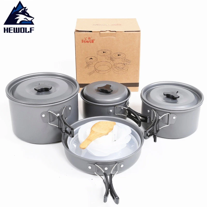 Ellen Outdoor Camping Hiking Cookware Backpacking Cooking Picnic Bowl Pot Pan Set Ellen Outdoor Camping Hiking Cookware Backpacking Cooking Picnic Bowl Pot Pan Set