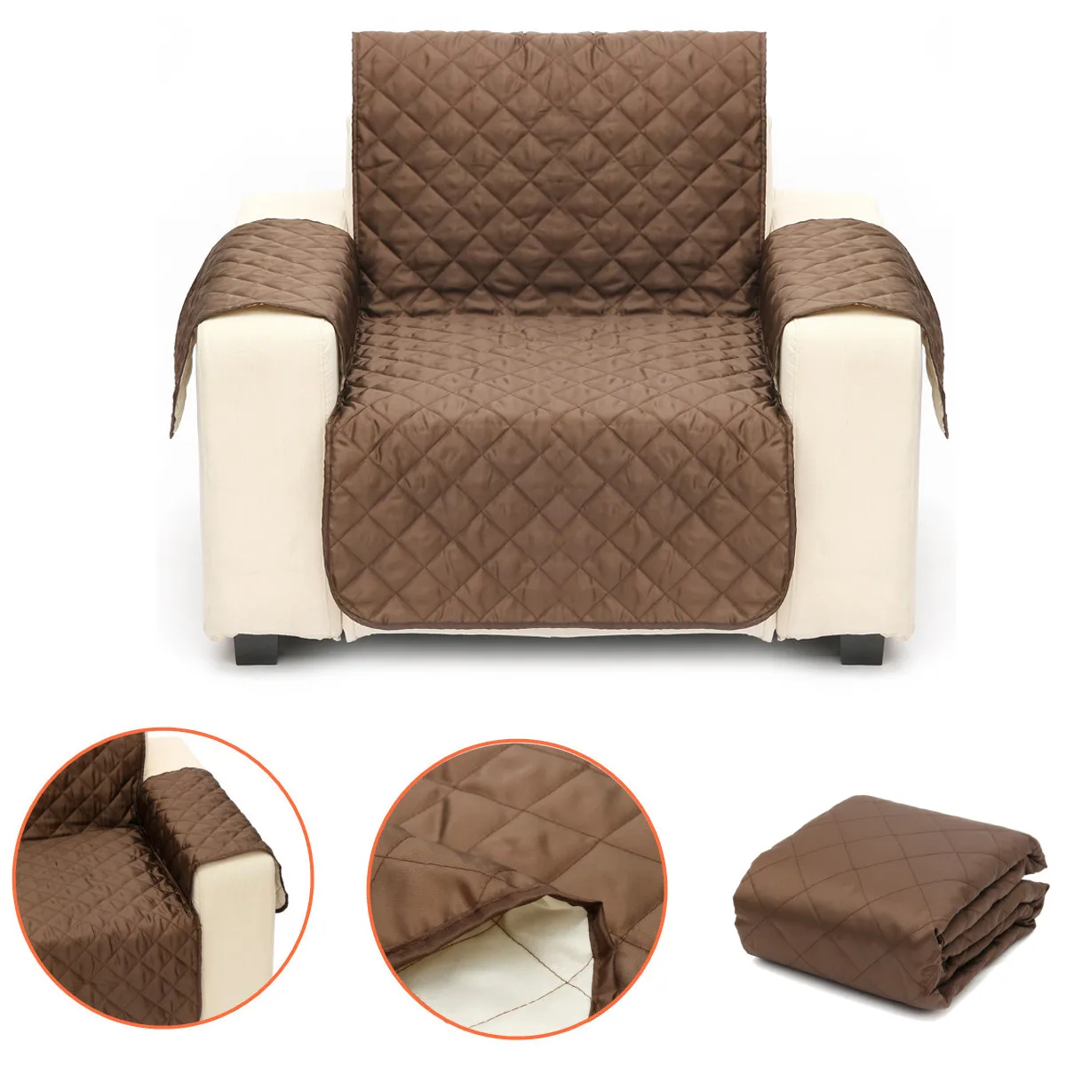 

Pet Dog Sofa Furniture Couch Protective Seat Cover Pad Reversible Fits 1 Seat