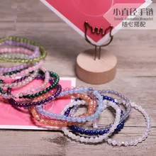 Хрустальный Браслет аметист розовый кварц Рутиловый лунный камень Малахит цитрин перидот Аквамарин гранат лазурит морганит