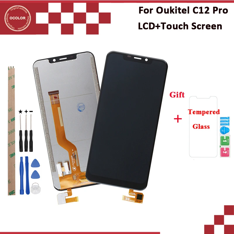 Ocolor для Oukitel C12 Pro ЖК дисплей и сенсорный экран 6 18 ''черный новый 100%