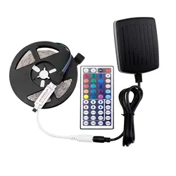 SMD светодиодная rgb-лента полосы 2835 5 м 60led/m rgb светодиодные полосы rgb водостойкие с 44Key ИК пульт дистанционного управления адаптер питания 12 В