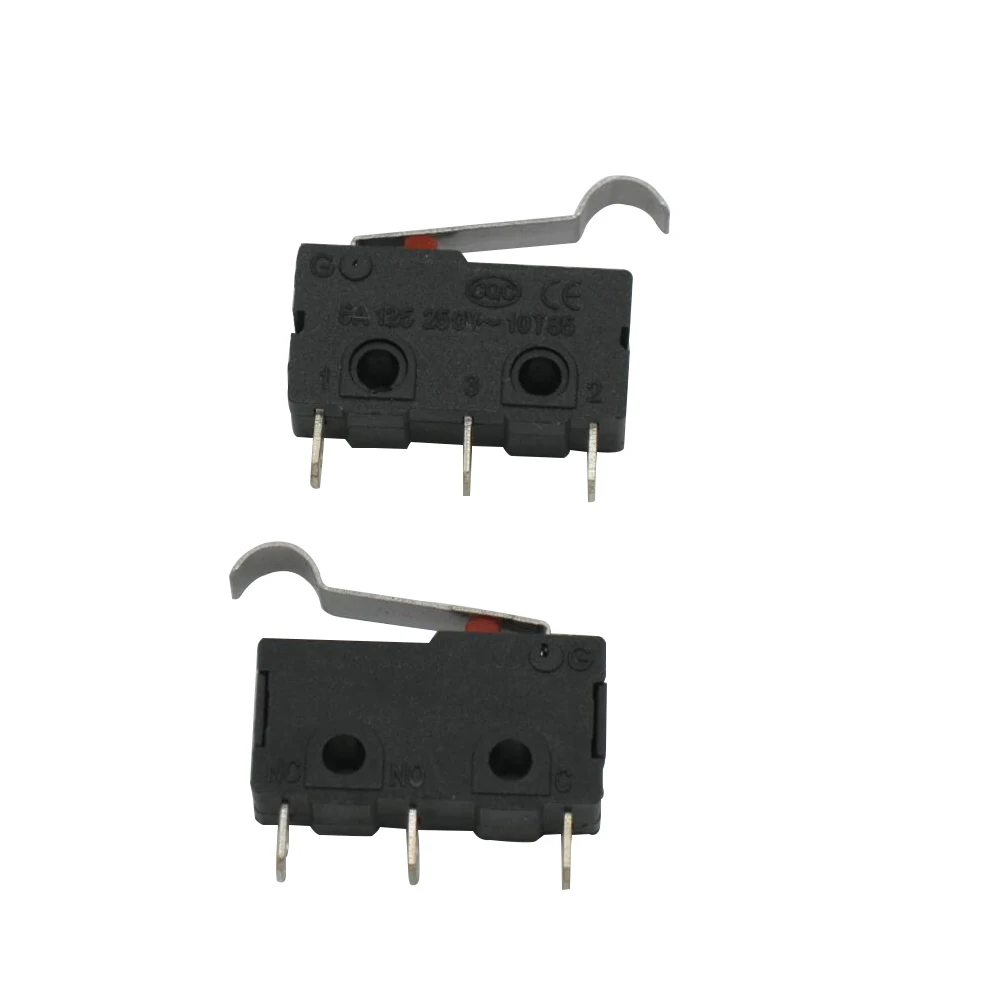 

10pcs 250V 5A 3 Pin Tact Switch Sensitive switch Micro Limit Switches Handle Mini Roller Lever Arm SPDT Snap Action LOT