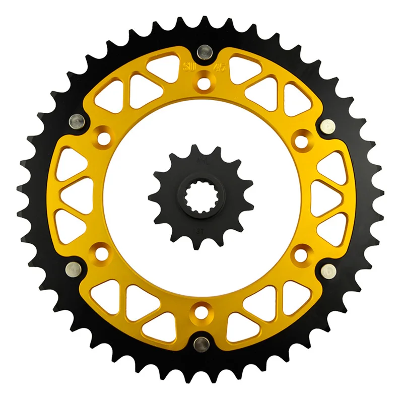 

Motorcycle Parts Front & Rear Sprockets Kit for SUZUKI RMX250S RMX 250S RMX 250 S 1992-1999 RMX250 1989-2002 Gear Fit 520 Chain