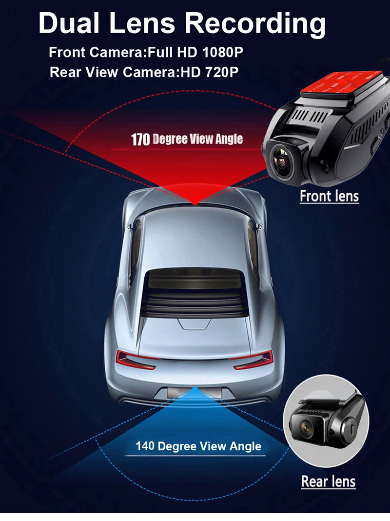 Range Tour Встроенный gps регистратор X7 двойной объектив Автомобильный видеорегистратор Камера Novatek Dash Cam Full HD 1080P+ 720P задний Автомобильный видеорегистратор