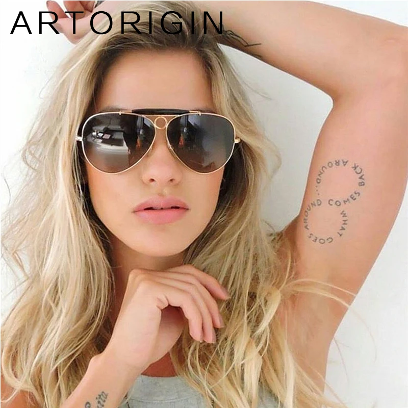 

ARTORIGIN New Pilot Sunglasses Women Brand Designer UV400 Rays Female Shades Oversize Sun Glasses Vintage Stylish Oculos