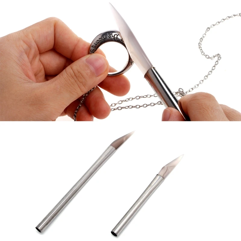 Нож наконечником Агат камень полировщик приработки инструмент для изготовления ювелирных изделий с ручкой