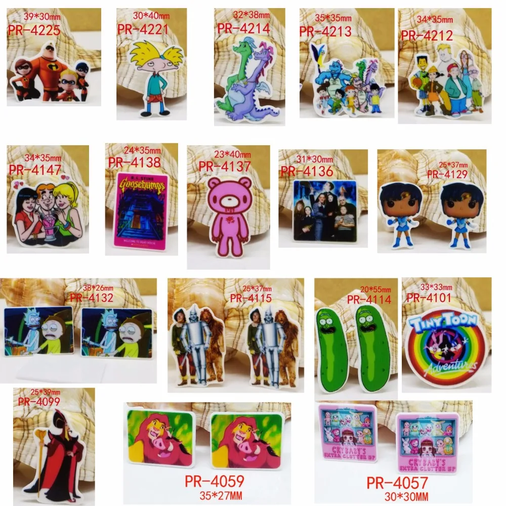

Free shipping 30 pcs cartoon character planar resin PR 4433