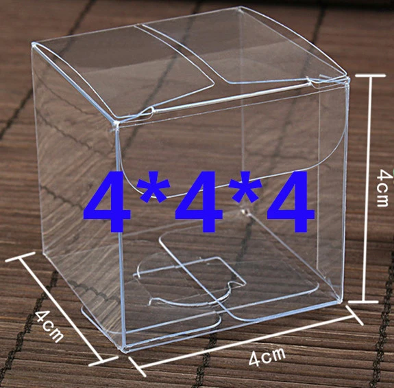 30pcs 4*4*4cm Clear Plastic Pvc Boxes Packaging For  Giftchocolatecandycosmeticcakecrafts Display Package Transparent Box - Gift  Boxes & Bags - AliExpress