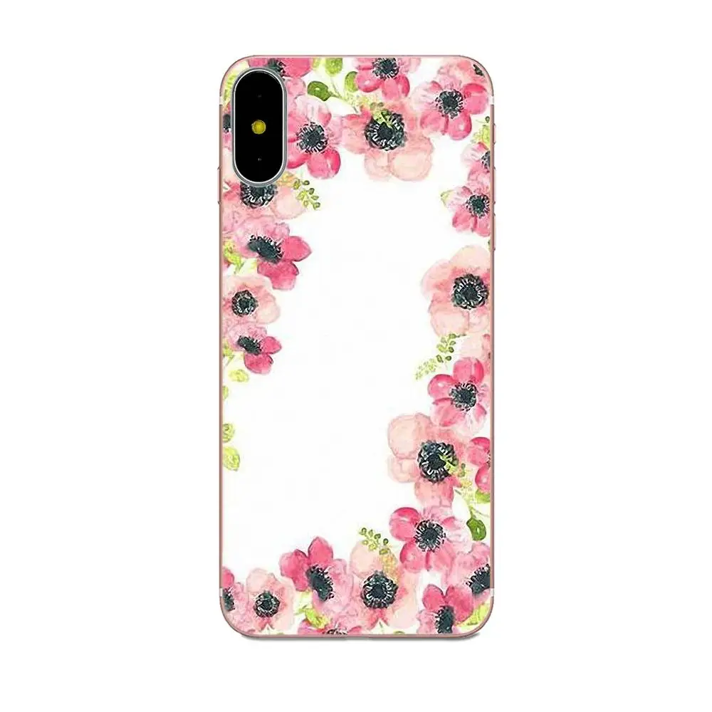 Резиновый чехол для мобильного телефона Xiaomi Redmi Mi Note 7 8 9 SE Pro Lite Go Play Rose Poney Flower Plants
