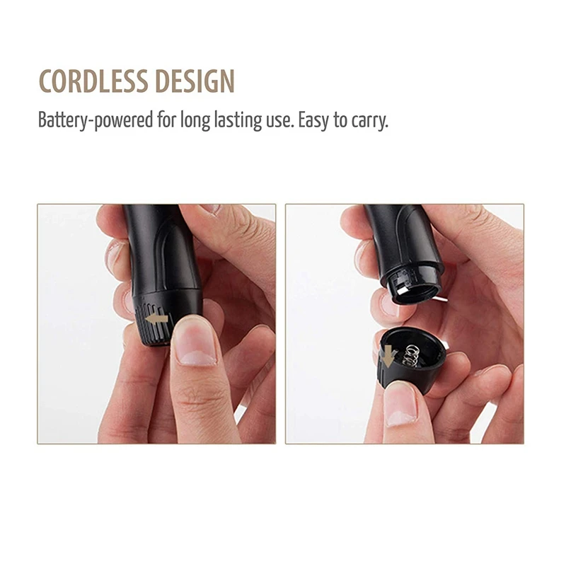  Nose Hair Trimmer - Waterproof Stainless Steel Nose Trimmer Beard And Eyebrow Clipper