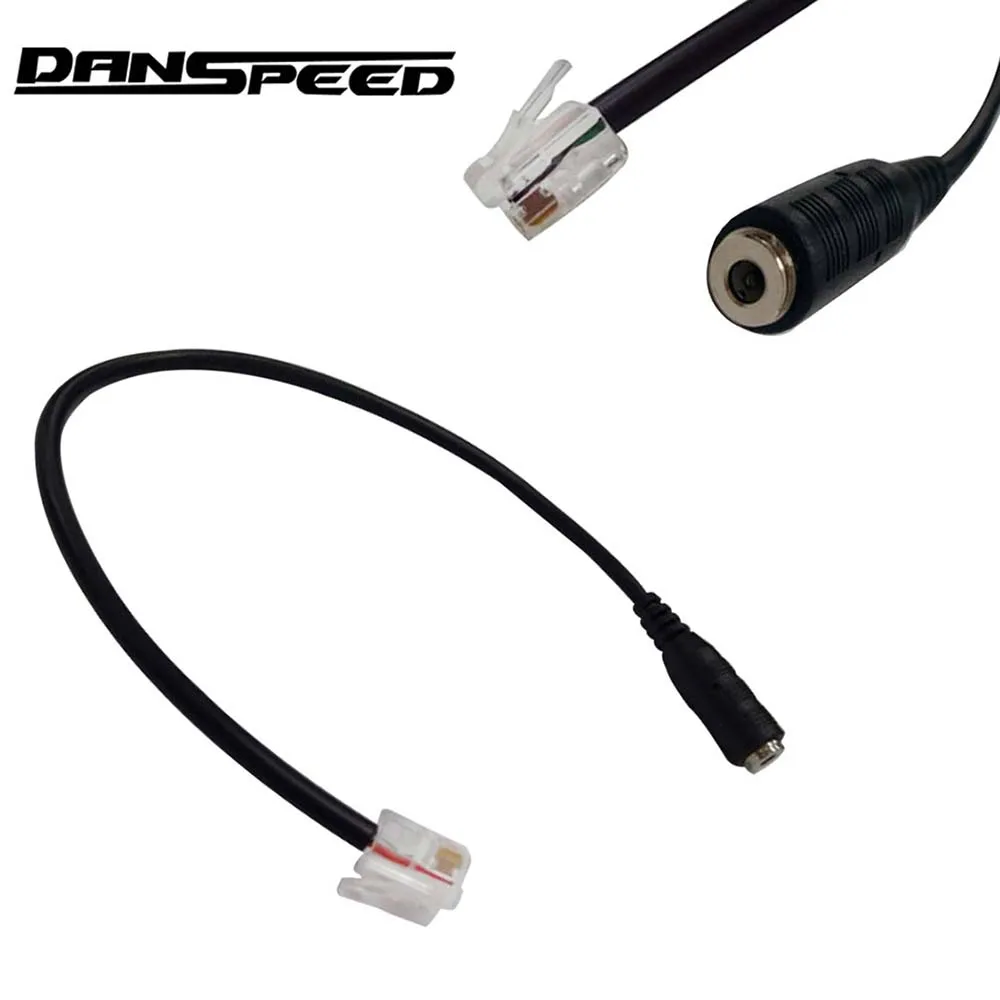 DANSPEED Premium 3.5mm Female to 4P4C RJ9 Male Plug Headset Jack Phone