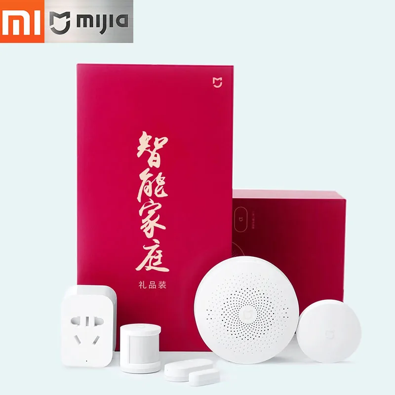 

Xiaomi Mijia 5 in 1 Smart Home Gift Kit Multifunction Gateway/Smart Socket/Wireless Switch/Motion Sensor/Window and Door Sensor