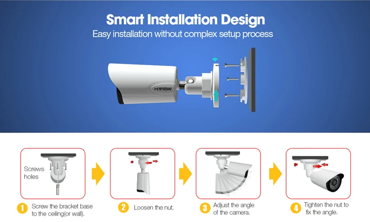 H. VIEW 720P AHD камера наружная CCTV камера для видеонаблюдения комплект аналоговая камера s уличные камеры видеонаблюдения для CCTV комплект