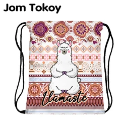 JomTokoy New Fashion Women Drawstring Backpack Alpaca Printing Travel Softback Women Mochila Drawstring Bags skd27140 JomTokoy New Fashion Women Drawstring Backpack Alpaca Printing Travel Softback Women Mochila Drawstring Bags skd27140
