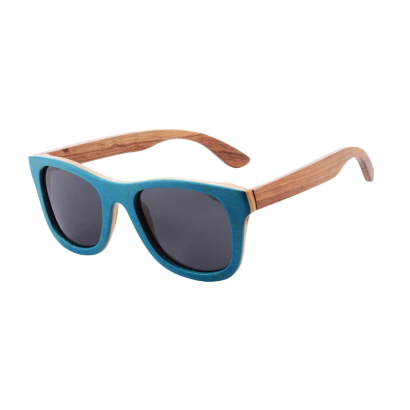 Чисто солнцезащитные очки из дерева ручной работы для женщин и мужчин поляризационные вождения солнцезащитные очки Anti-UV400 тени Oculos De Sol бука путешествия очки - Цвет линз: 68004C37