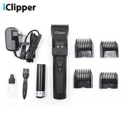 Iclipper Всемирной Voltag Профессиональный Rechagrable шнур и беспроводной машинка для стрижки волос X7 волос триммер литиевых съемный аккумулятор