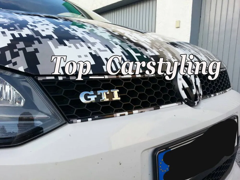 white black grey pixel camo digital Vinyl car wrapping film Truck wrap covering 3M HEXIS SMALL TIGER FOIL (4)