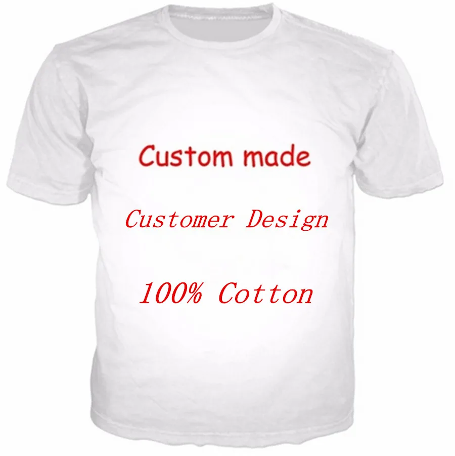 

Customized Cotton 3D Tshirt Men Customer Print On Demand 3D Fashion Casual Cotton Tees Tops Plus Size Wholesale