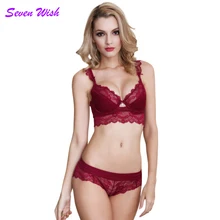 Кружевной бюстгальтер женское белье комплект с бюстгальтером женский сексуальный пуш-ап бюстгальтер комплект нижнего белья плюс размер регулируемый бюстгальтер и трусики