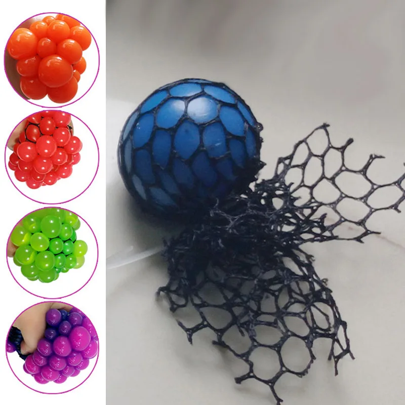 

2017 New Anti Stress Face Reliever Grape Ball Autism Mood Squeeze Relief Healthy Funny Tricky Toy -17 775 YJS Dropship