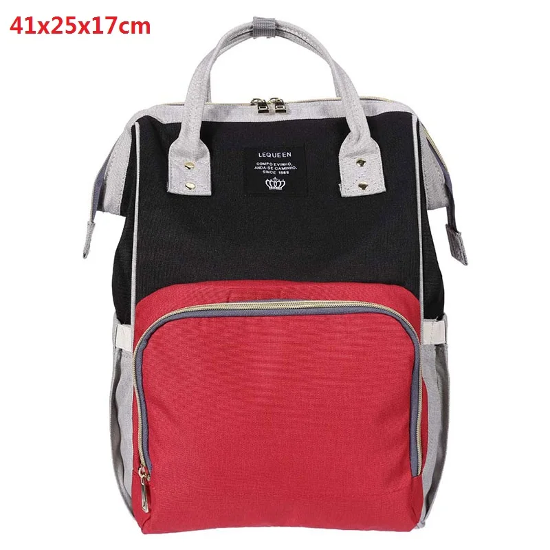 LEQUEEN модная сумка для мам, многофункциональные сумки для подгузников, на молнии, сумка для мам, для кормления, большая емкость, уход за ребенком, модный рюкзак для путешествий - Цвет: 30