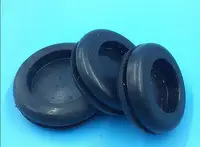 Внутренний диаметр: 15 мм 18 мм 20 мм 22 мм 25 мм двухсторонняя Закрытая пластиковая втулка резиновая втулка черная - изображение