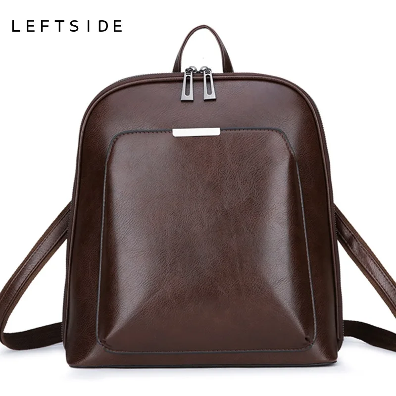 

Vintage Backpack Female Brand Leather Women's backpack Large Capacity School Bag for Girl Leisure Shoulder Bags 2018