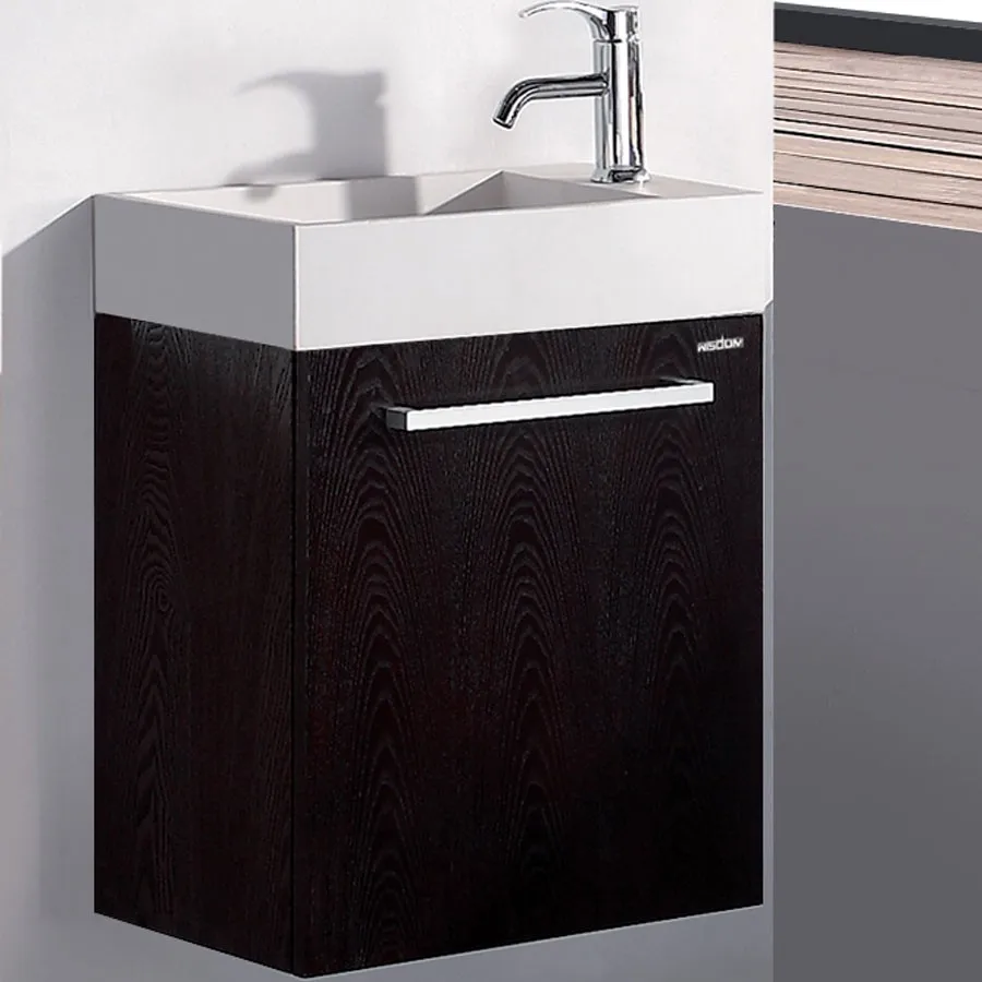 500mm Bathroom Blum Hings furniture Top Solid Surface Vanity Storage Cloakroom Wall Hung Cabinet 2073