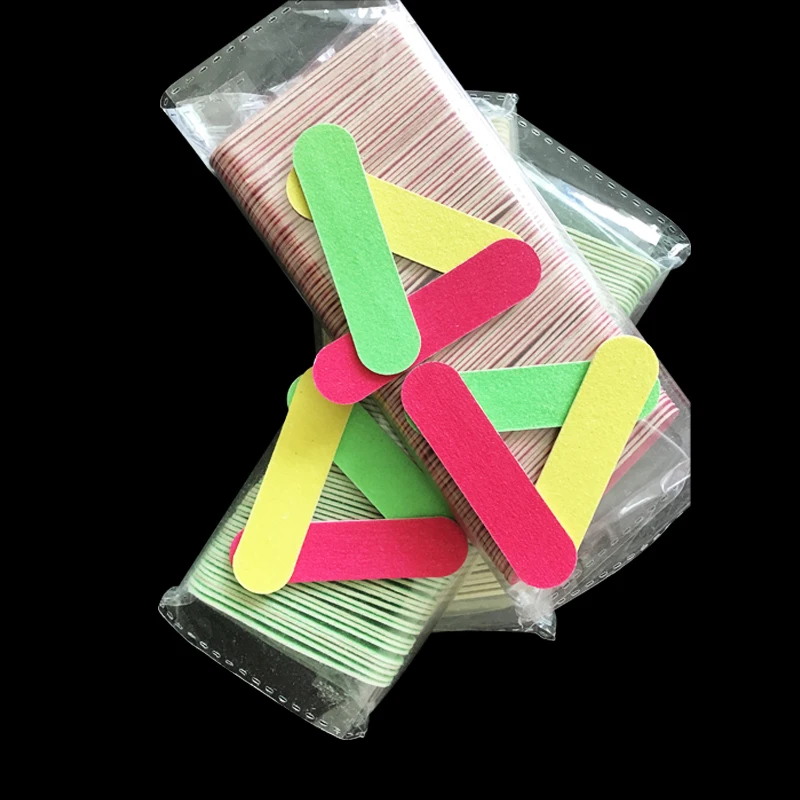 

50pcs/lot Mini Nail File Nail Art Tools Artificial Buffer Sandpaper Manicure Polisher Manicure Pedicure Nail Tools Wholesale NEW