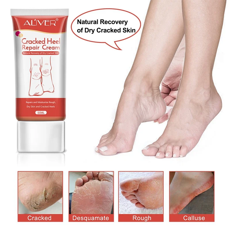 

50ml Heel Crack Repair Cream Anti Crack Feet Cream Foot Peeling Cracked Hands Feet Dry Skin Moisturizing Care