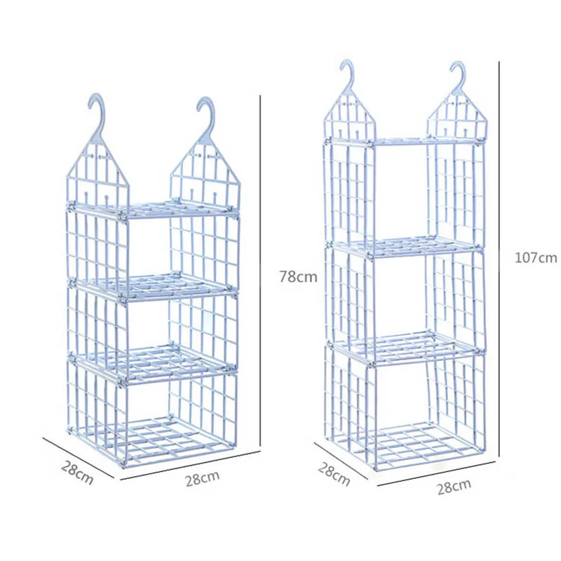 Eworld 4 размера складной подвесной держатель для хранения одежды, держатель для хранения в общежитии, органайзер для полки шкафа