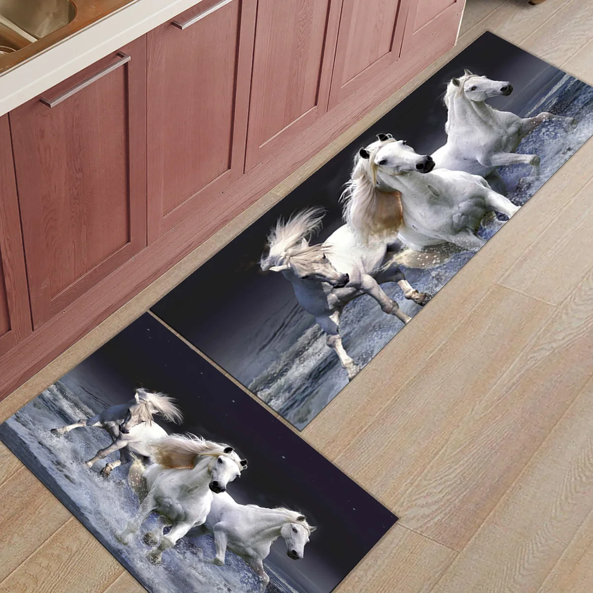 Конский небо море аксессуары для ванной комнаты Набор грязи мусора грязи Траппер сапог скребок для обуви Ванна Душ площадка бегунов двери коврики