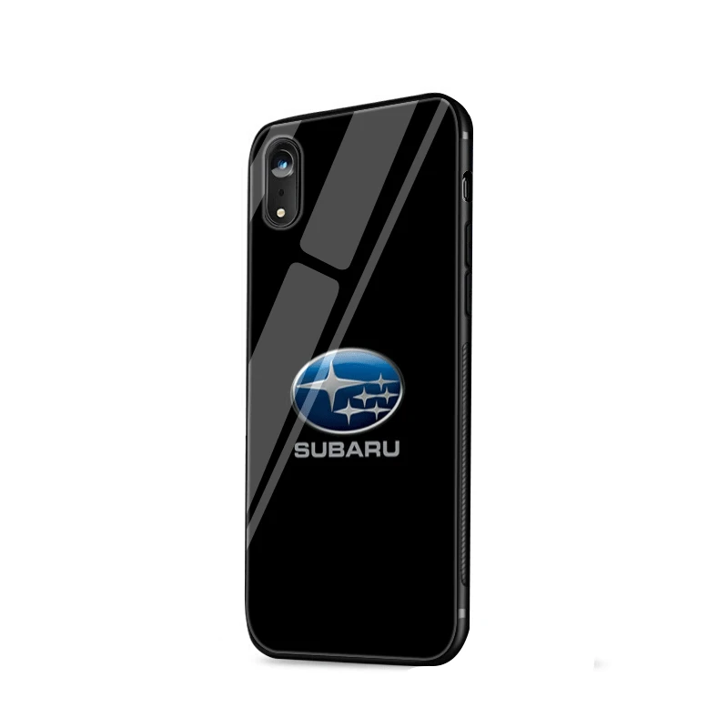 Чехол для мобильного телефона стекло для iPhone 7 8 6 6S X XS Max XR 5 5S SE чехол автомобильный Логотип Subaru Shell - Цвет: G1
