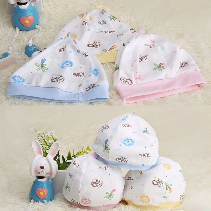 

suef Hat wholesale regular price 2019 newborn single layer fetal cap baby inner cap three color optional baby super soft hat