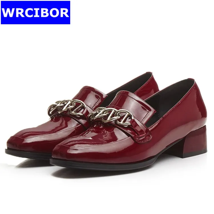 font b Women b font Patent leather Flat Oxford Shoes font b Woman b font