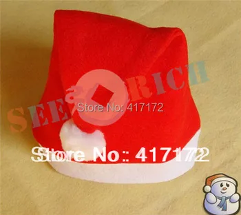

600pcs/lot!FEDEX/DHL Free shipping!Christmas hat/Santa Claus hat for adults&children Size:38*28cm Christmas party dress up Gifts
