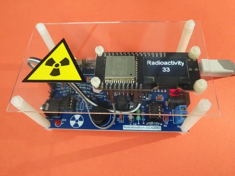Compteur Geiger Kit Bricolage dosimètre avec SBM-20 Tube Compatible avec Arduino IDE