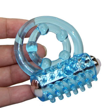 double Penis Rings vibrattor for man delay cockring Enhance lasting Cock ball adult sex toys Clitoris stimulate Utensils Massage 2