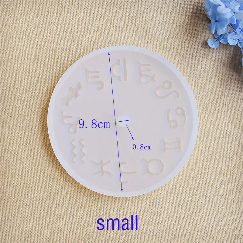 Силиконовые формы 9,8 см маленькие часы смолы Силиконовые формы ручной работы DIY эпоксидная смола для изготовления ювелирных изделий полимерные формы - Цвет: small constellation