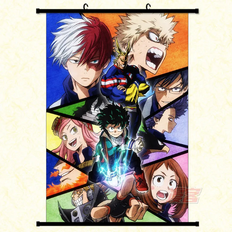 

My Hero Academia Scroll Canvas Fantasy Motivational Abstract Art Laminas Decorativas Pared Cuadros Painting by Numbers HD DIY