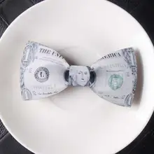 Личности богатых Для мужчин деревянная бабочка доллар США Pattern Деревянный бабочки галстуки-бабочки для вечерние