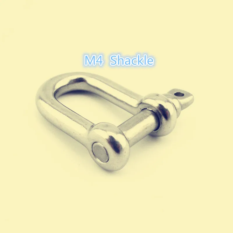 1PCS YT521 M4 304 Stainless Steel Type D Shackle Bow Shackle Quick
