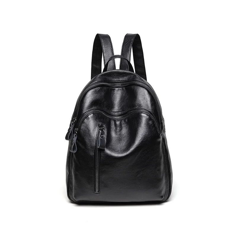 

Leisure Genuine leather backpack women luxury brand sheepskin large-capacity casual simple soft leather student backpacks